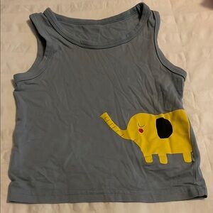 Boys 100% cotton Elephant Tank Top
